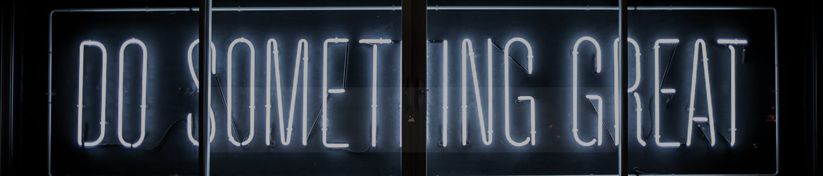 Neonschriftzug: Do something great